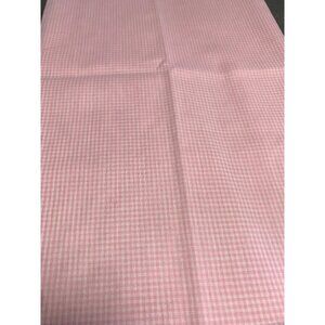Pink Gingham Check Cotton Fabric 1/2 yard 44" wide Quilting